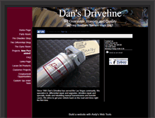 Tablet Screenshot of dansdriveline.com